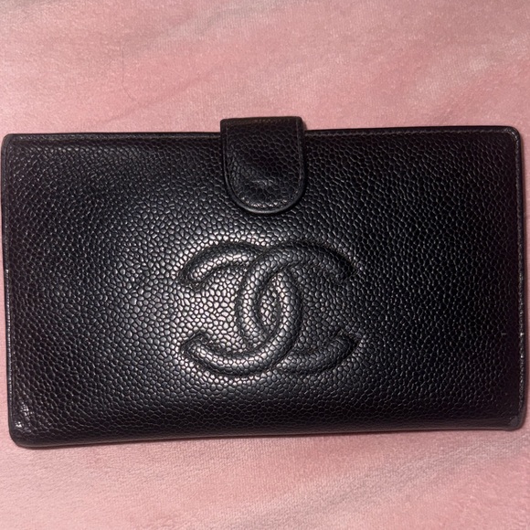 CHANEL Handbags - CHANEL Black Leather Wallet ✅AUTHENTIC ✅ with COA